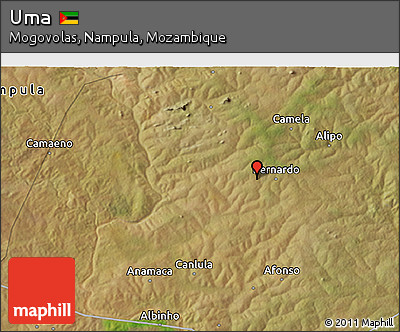 Satellite 3D Map of Uma