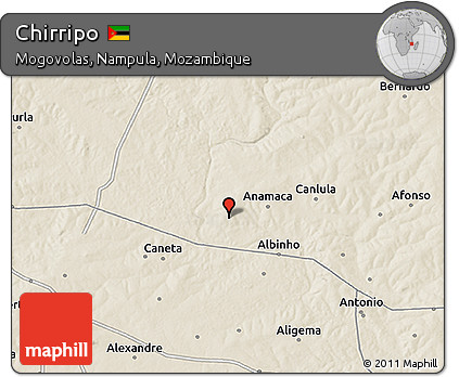 Shaded Relief 3D Map of Chirripo