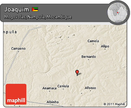 Shaded Relief 3D Map of Joaquim