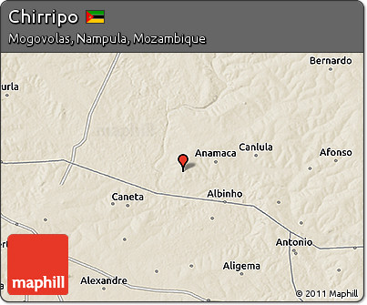Shaded Relief 3D Map of Chirripo