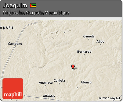 Shaded Relief 3D Map of Joaquim