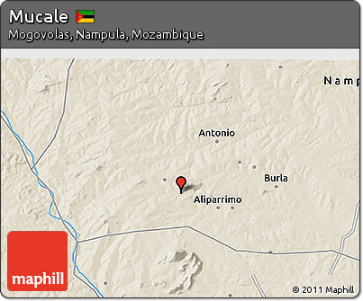 Shaded Relief 3D Map of Mucale