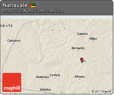 Shaded Relief 3D Map of Nanavale