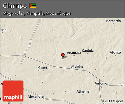 Shaded Relief 3D Map of Chirripo