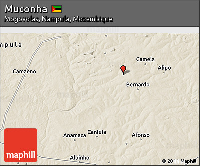 Shaded Relief 3D Map of Muconha
