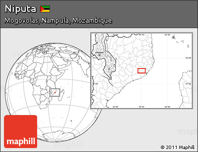 Blank Location Map of Niputa