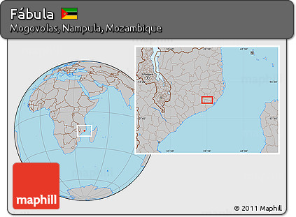 Gray Location Map of Fábula