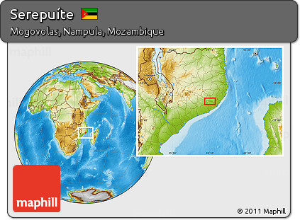 Physical Location Map of Serepuíte