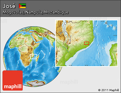 Physical Location Map of José