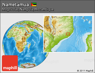 Physical Location Map of Nametâmua