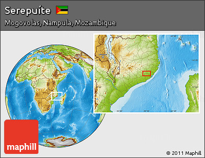 Physical Location Map of Serepuíte
