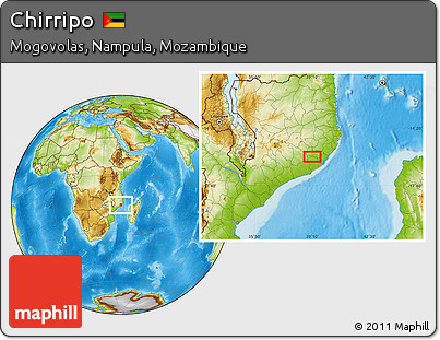Physical Location Map of Chirripo