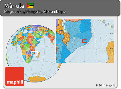 Political Location Map of Mànula