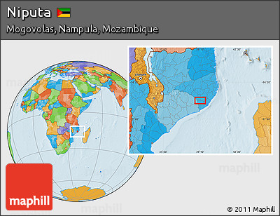 Political Location Map of Niputa