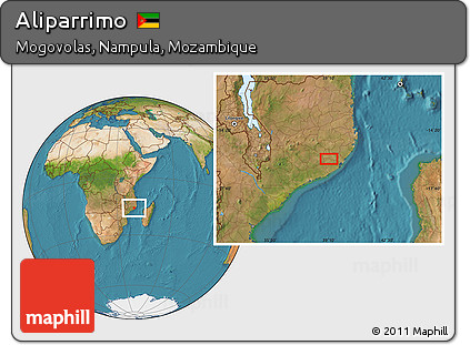 Satellite Location Map of Aliparrimo