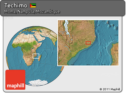 Satellite Location Map of Techimo