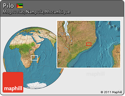 Satellite Location Map of Pilo