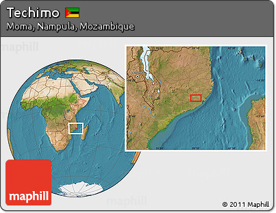 Satellite Location Map of Techimo