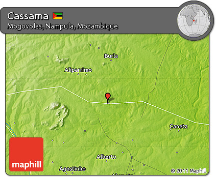 Physical Map of Cassama