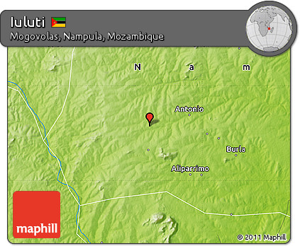 Physical Map of Iuluti
