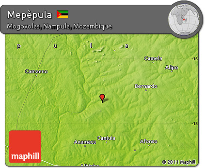 Physical Map of Mepèpula
