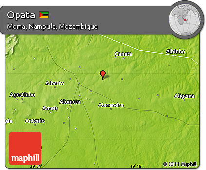 Physical Map of Opata