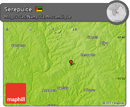 Physical Map of Serepuíte