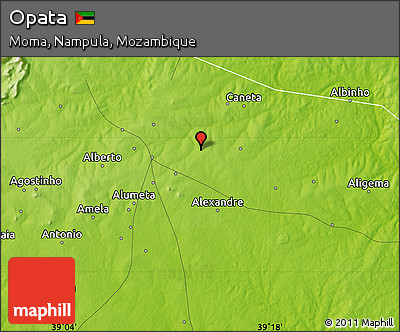 Physical Map of Opata
