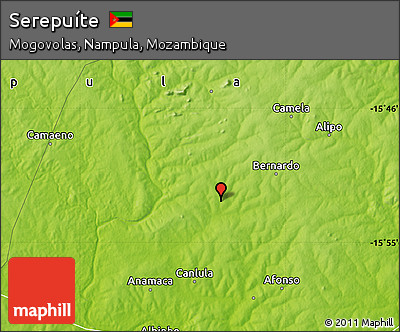Physical Map of Serepuíte