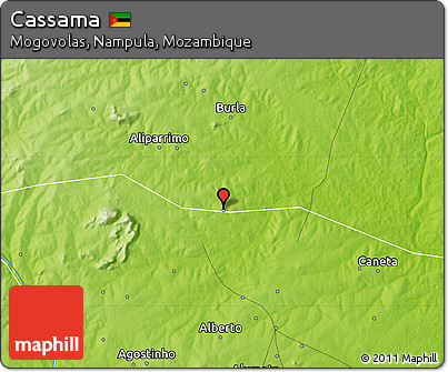 Physical Map of Cassama