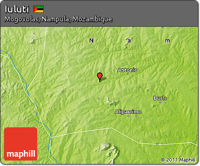 Physical Map of Iuluti