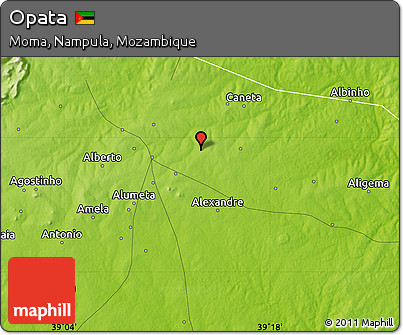 Physical Map of Opata