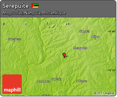 Physical Map of Serepuíte
