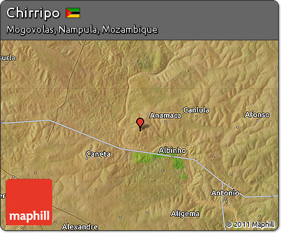 Satellite Map of Chirripo