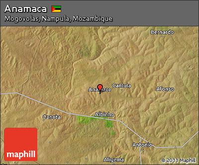 Satellite Map of Anamaca