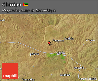 Satellite Map of Chirripo