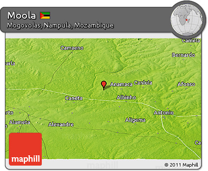 Physical Panoramic Map of Moola