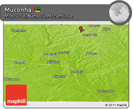 Physical Panoramic Map of Muconha