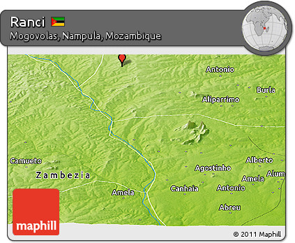 Physical Panoramic Map of Ranci