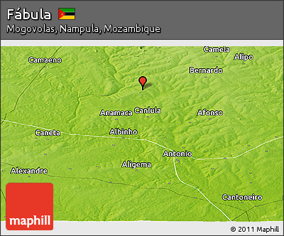 Physical Panoramic Map of Fábula
