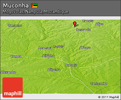Physical Panoramic Map of Muconha