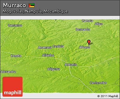Physical Panoramic Map of Murraco