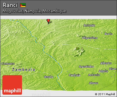Physical Panoramic Map of Ranci