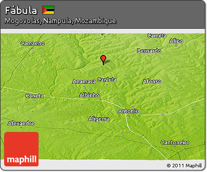 Physical Panoramic Map of Fábula