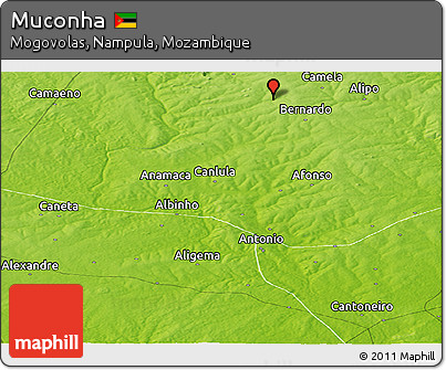 Physical Panoramic Map of Muconha