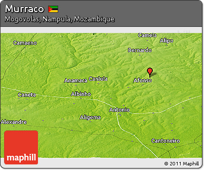 Physical Panoramic Map of Murraco