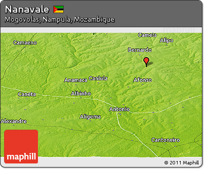 Physical Panoramic Map of Nanavale