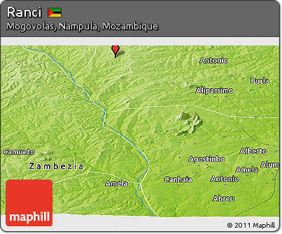 Physical Panoramic Map of Ranci
