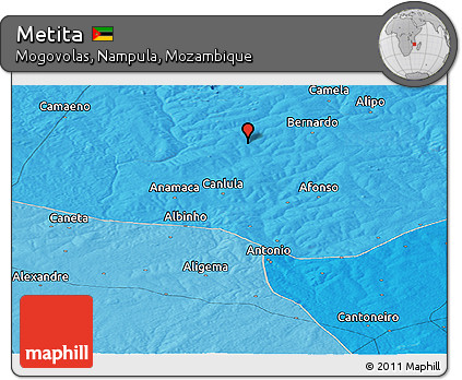 Political Panoramic Map of Metita