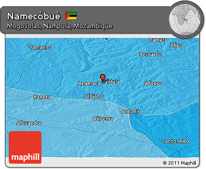 Political Panoramic Map of Namecóbuè